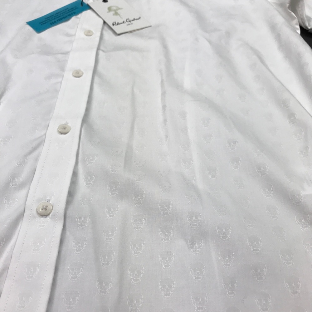๐ดSOLD Robert Graham Men's Deven White Short - Picture 3 of 8